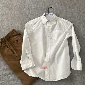J. Crew Crewcuts White Dress Shirt, 6-7